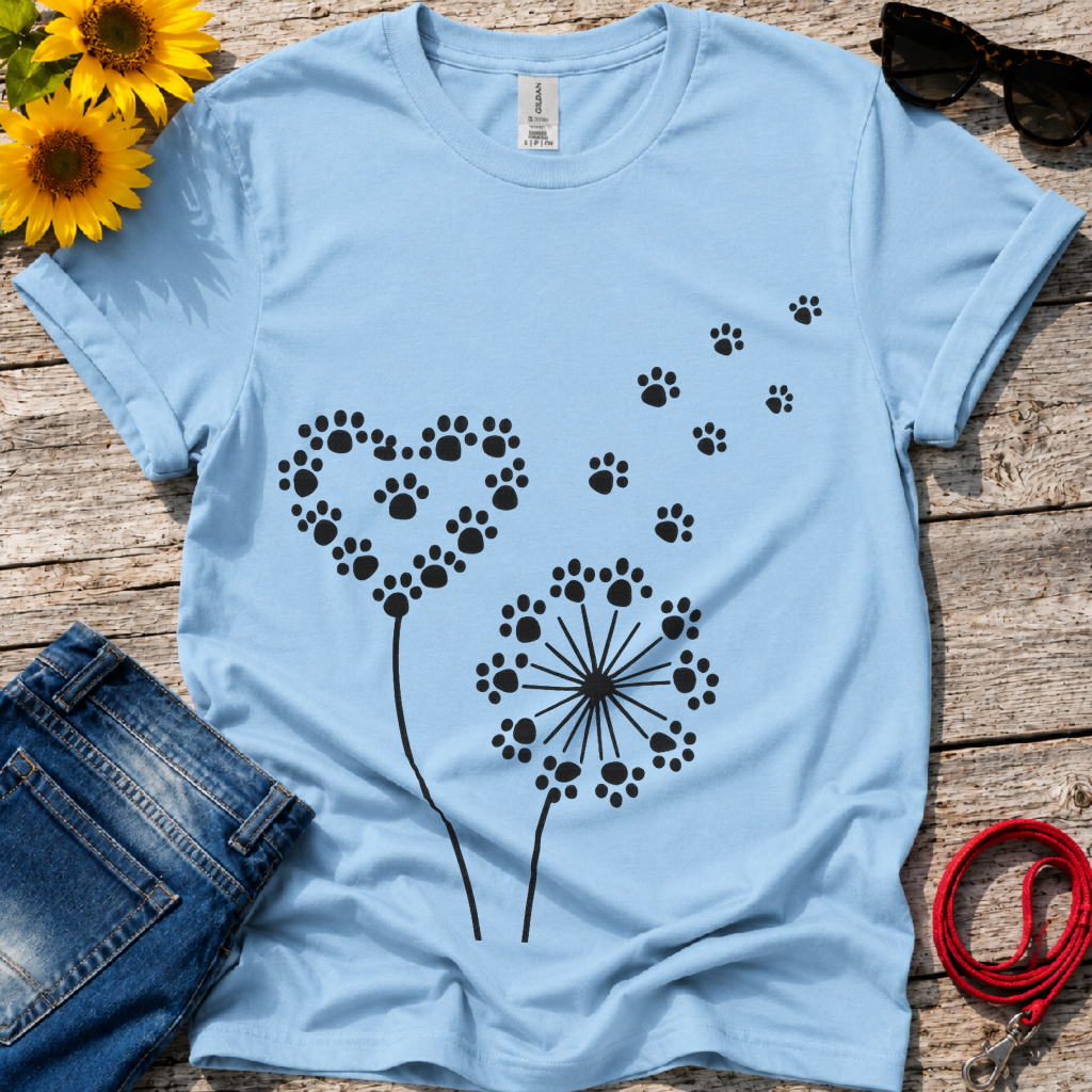 Dandelion Love Paws T-Shirt