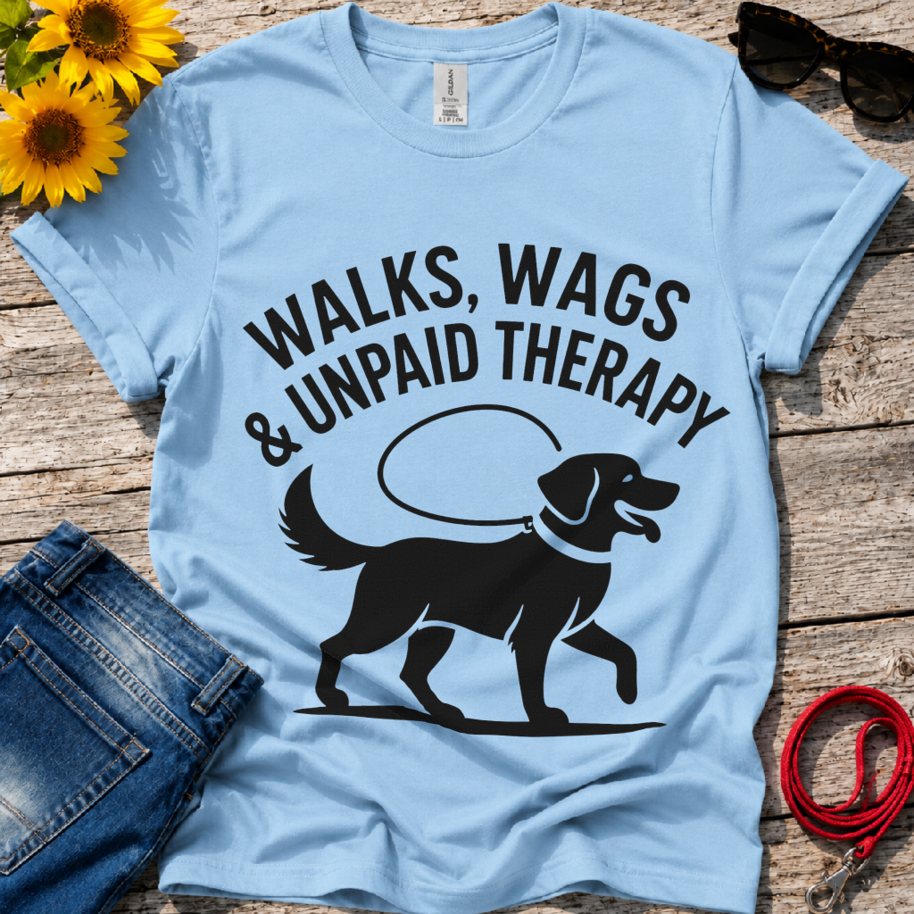 Walks,Wags and Woofs T-Shirt