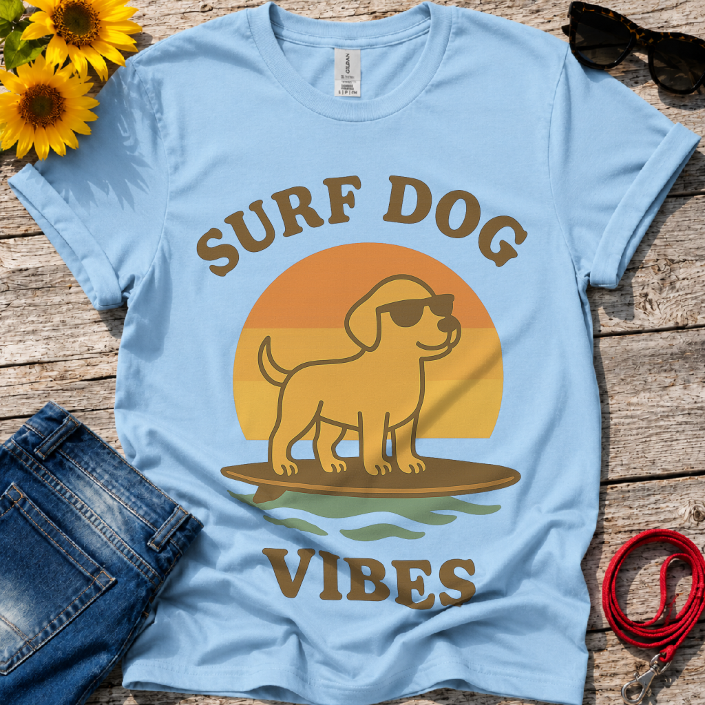 Surf Dog Vibes T-Shirt