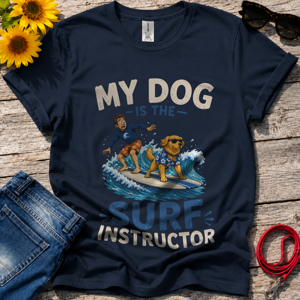 Dog Surf Instructor T-Shirt