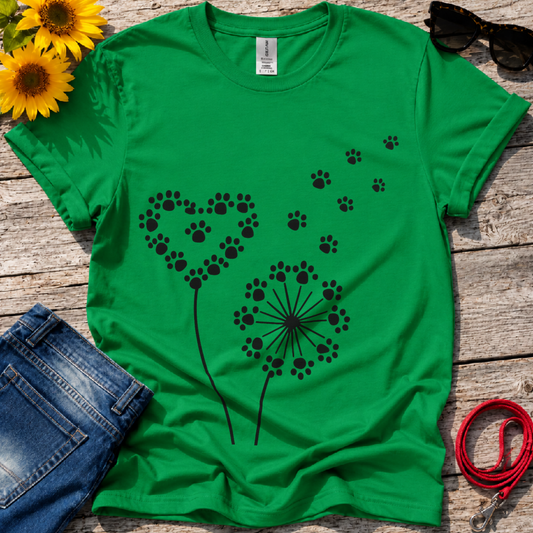 Dandelion Love Paws T-Shirt