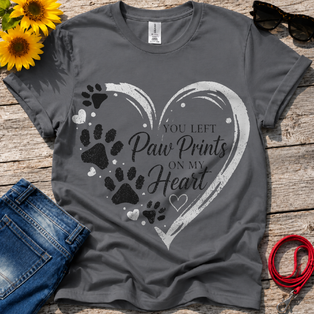 Paw Prints on My Heart T-Shirt