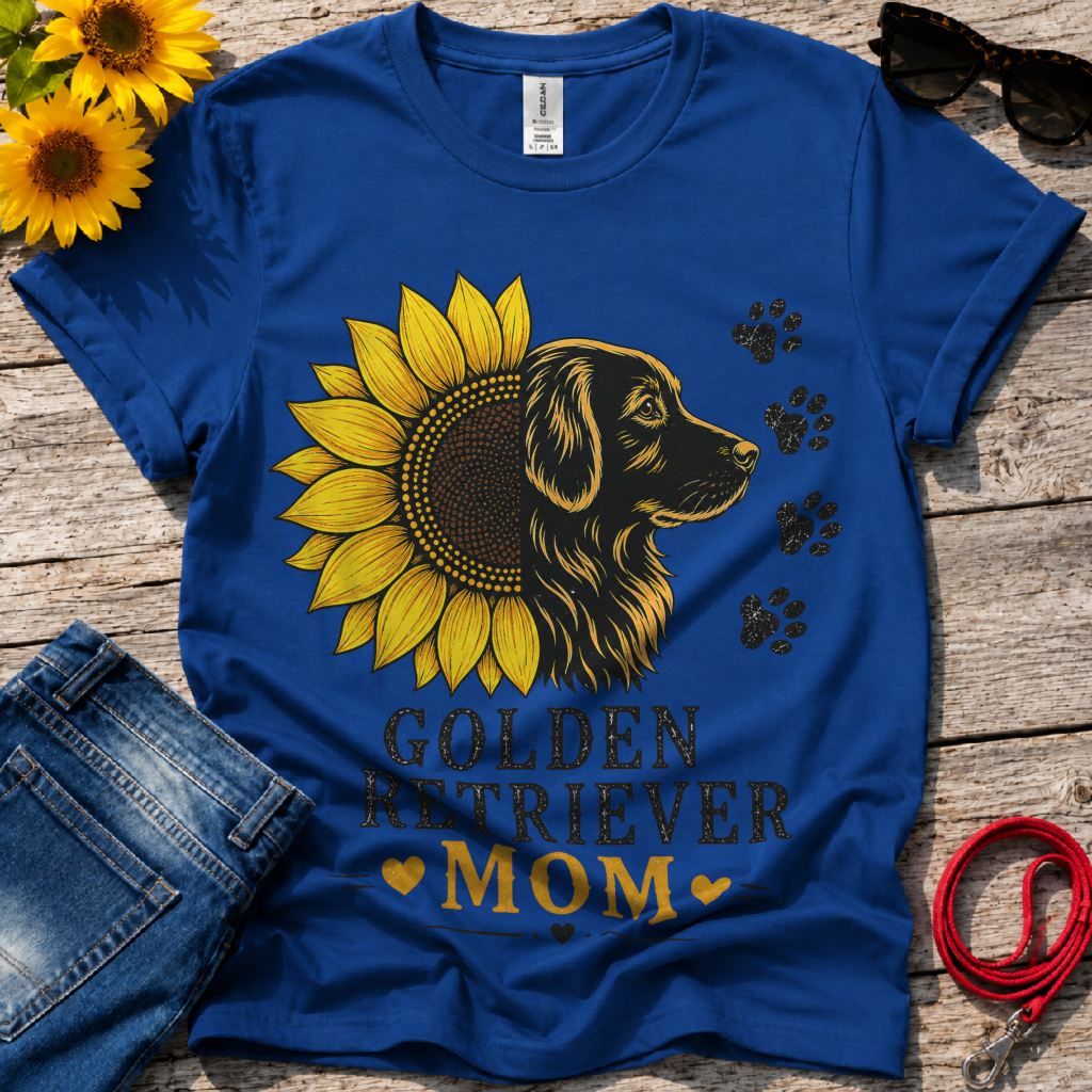 Sunflower Paw Prints T-Shirt