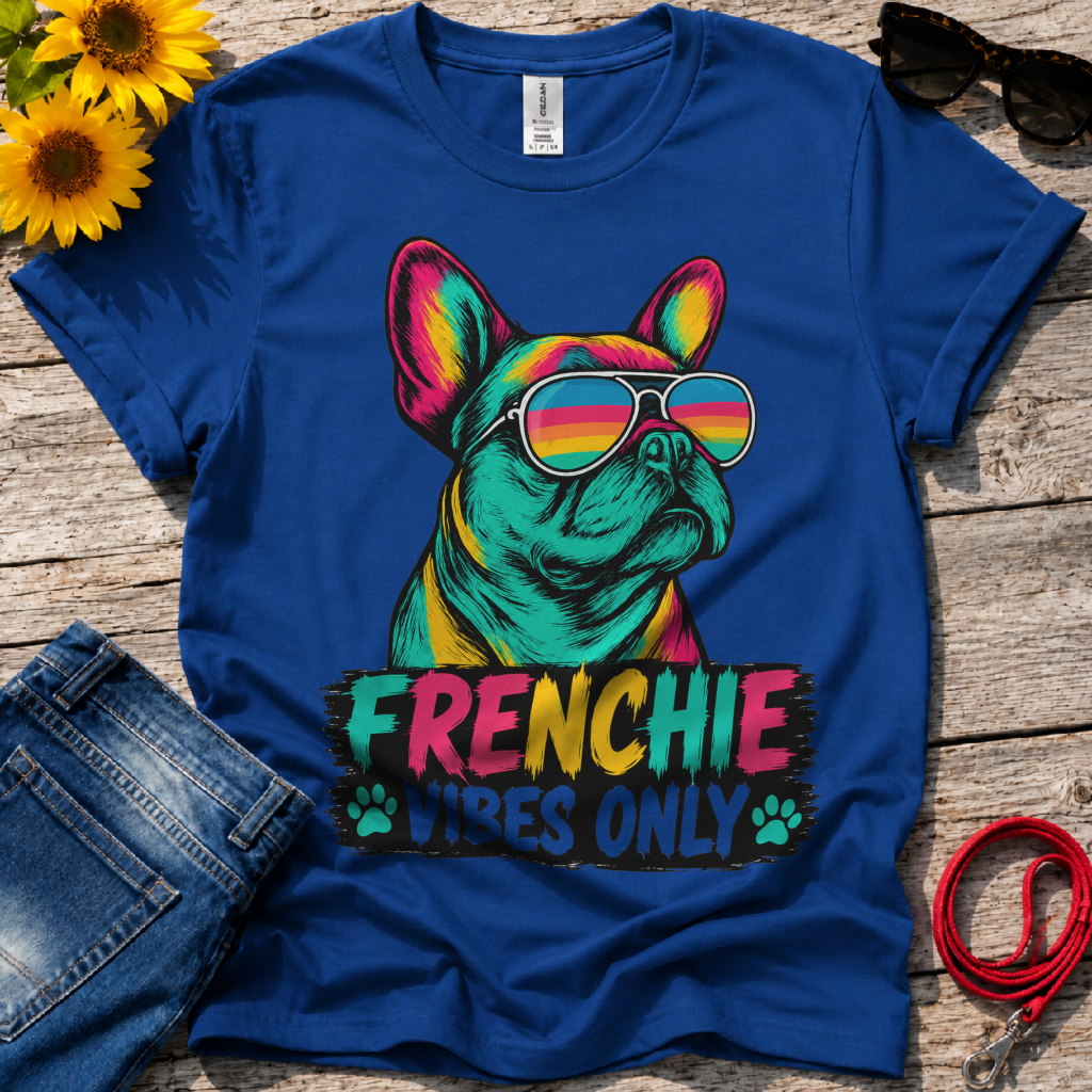 Sunglasses for a Frenchie T-Shirt