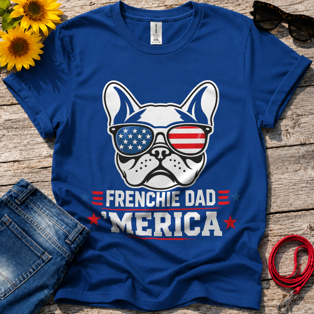 Frenchie American Dad T-Shirt
