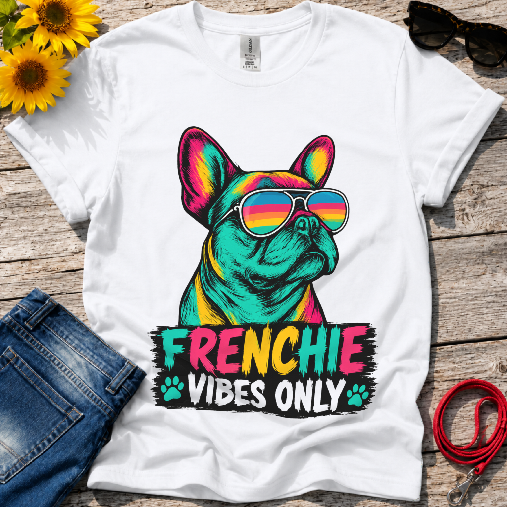 Sunglasses for a Frenchie T-Shirt