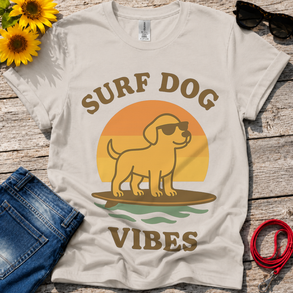 Surf Dog Vibes T-Shirt
