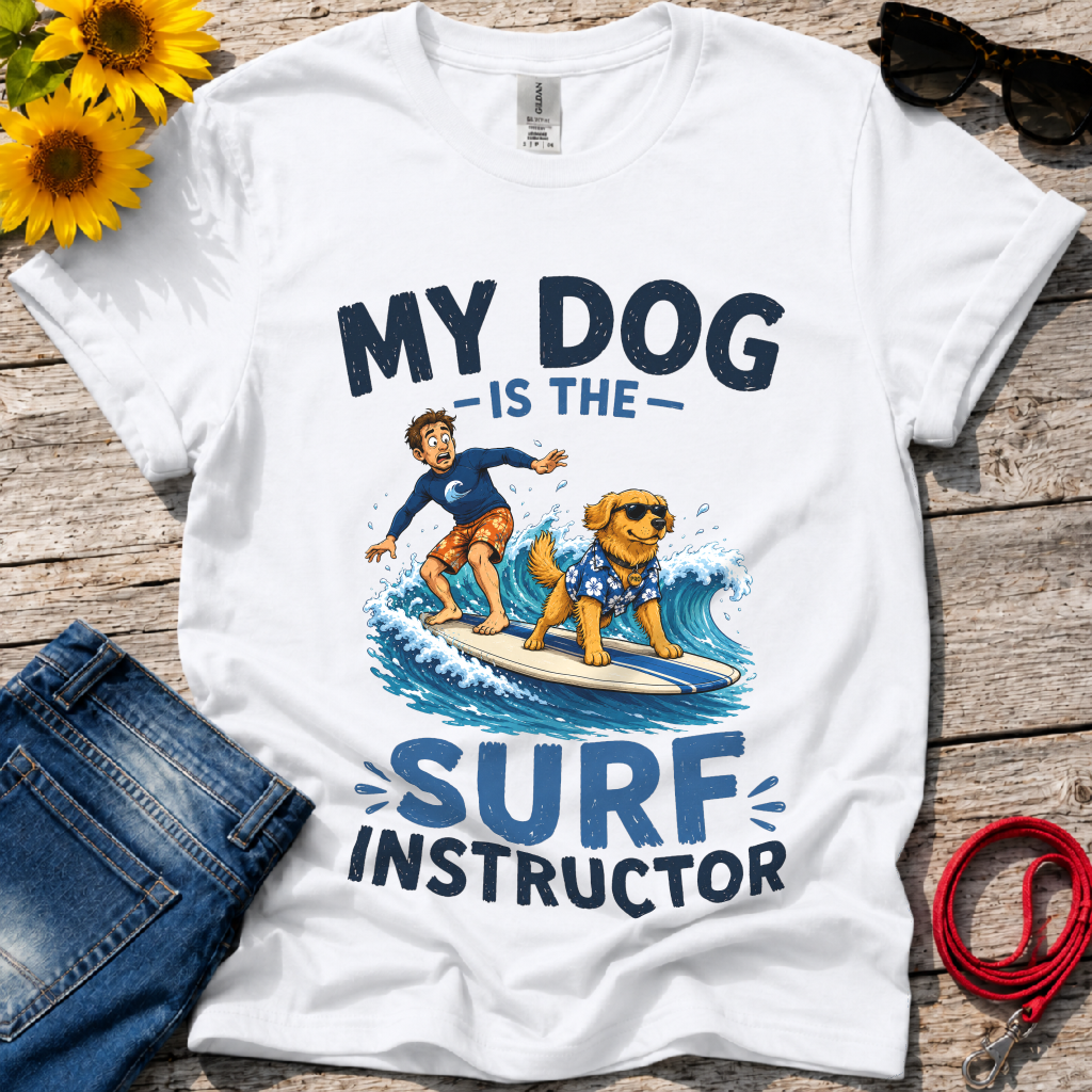 Dog Surf Instructor T-Shirt