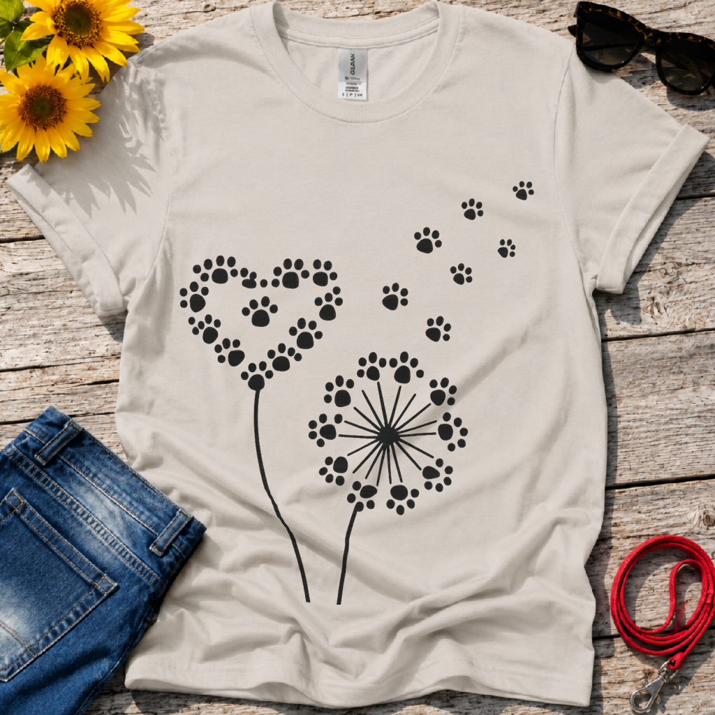 Dandelion Love Paws T-Shirt