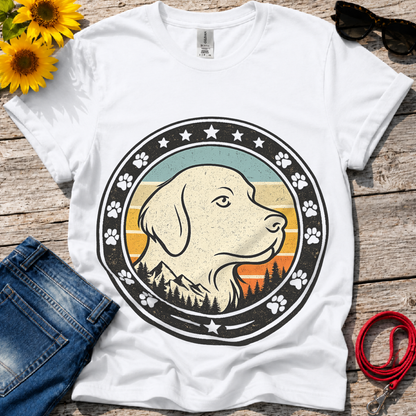 Minimalistic Gold Retriever T-Shirt