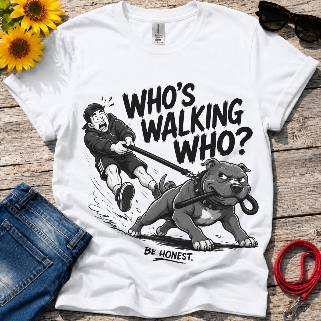 Who is Walking Who T-Shirt