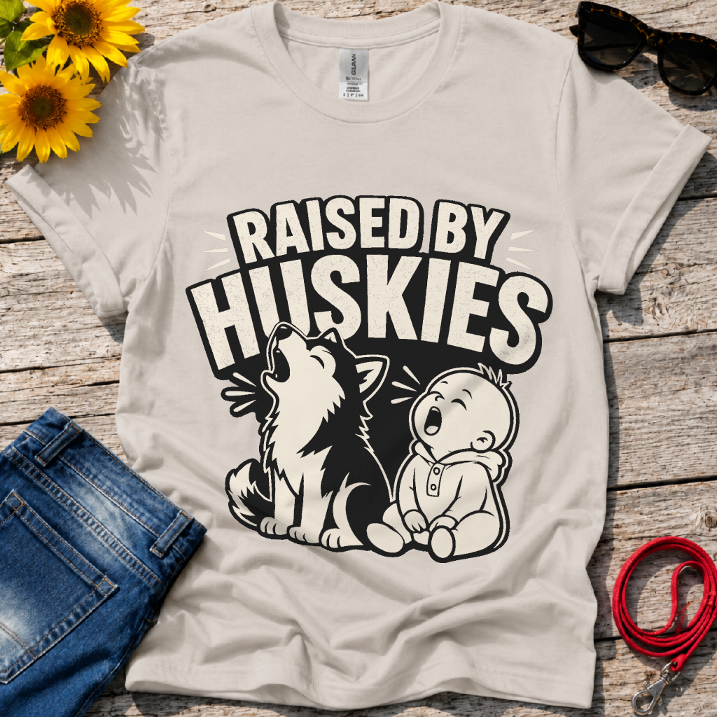 Raised by Huskies T-Shirt