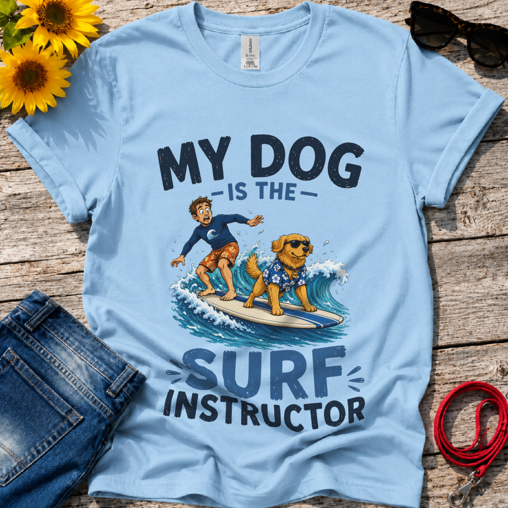 Dog Surf Instructor T-Shirt