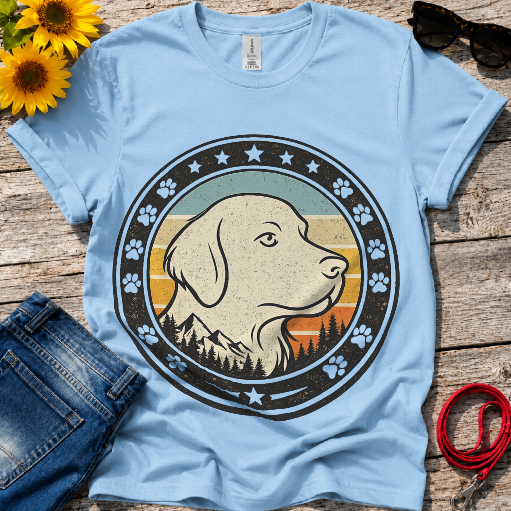 Minimalistic Gold Retriever T-Shirt