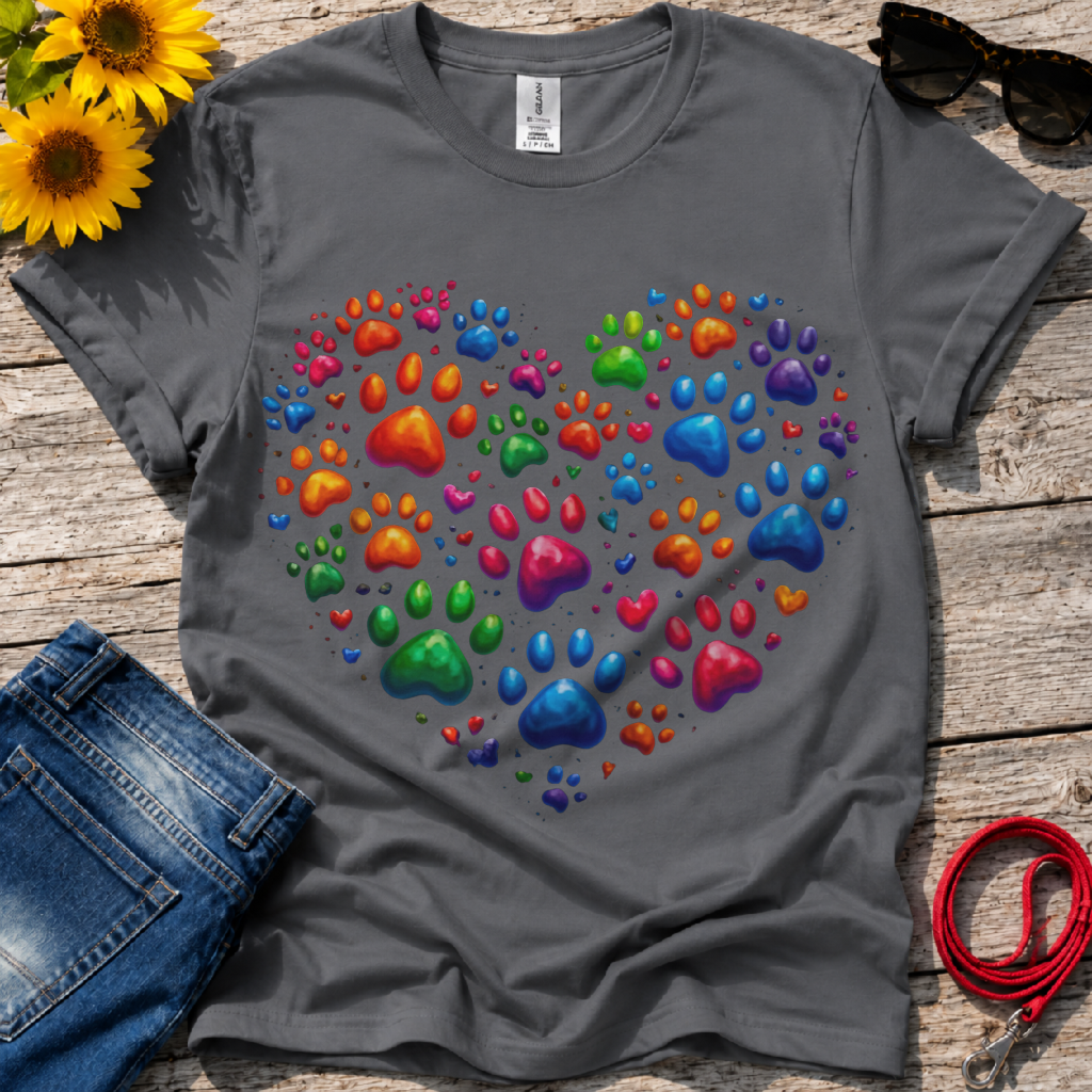 Heart of Paws in 3D T-Shirt
