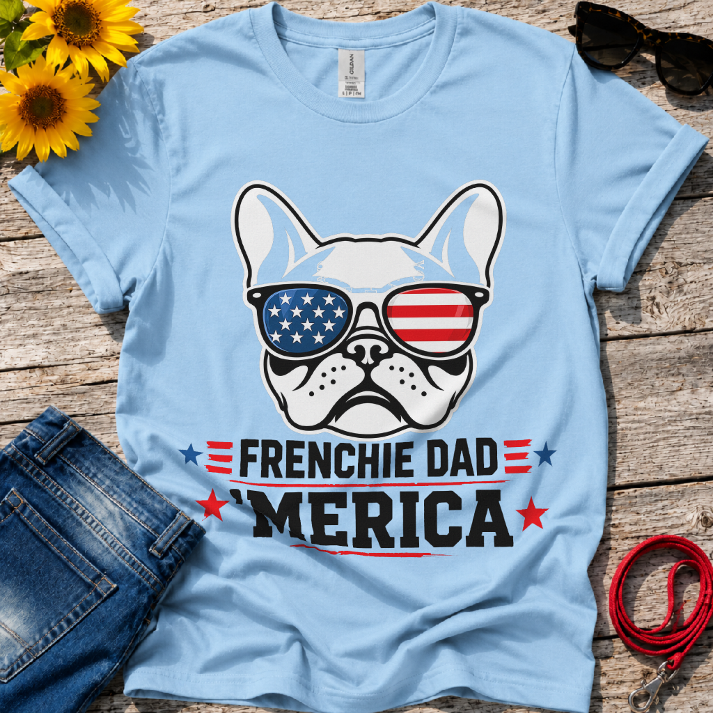 Frenchie American Dad T-Shirt