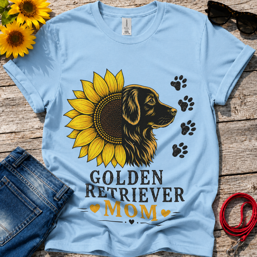 Sunflower Paw Prints T-Shirt