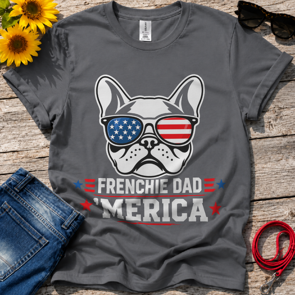 Frenchie American Dad T-Shirt