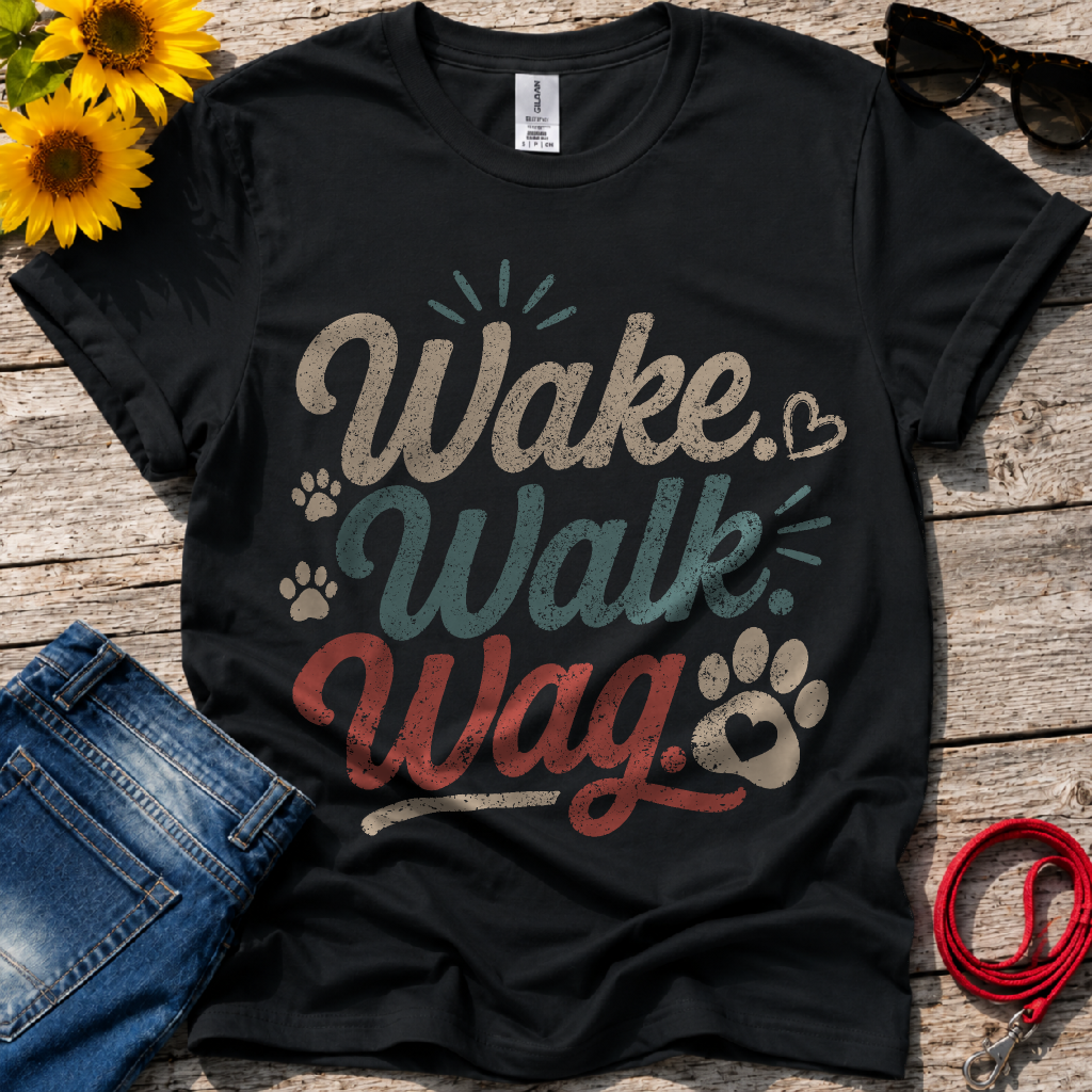 Wake Walk Wag T-Shirt