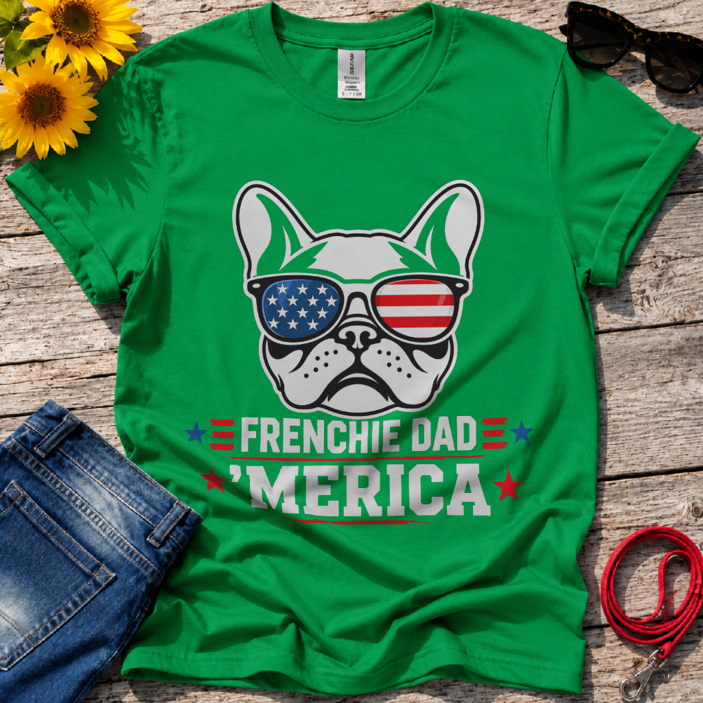 Frenchie American Dad T-Shirt