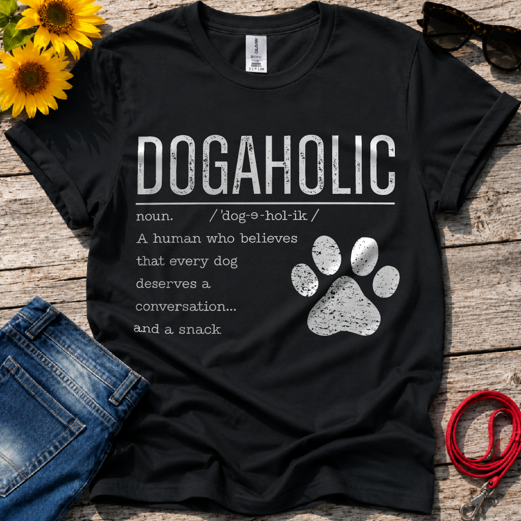Dogaholic Definition T-Shirt