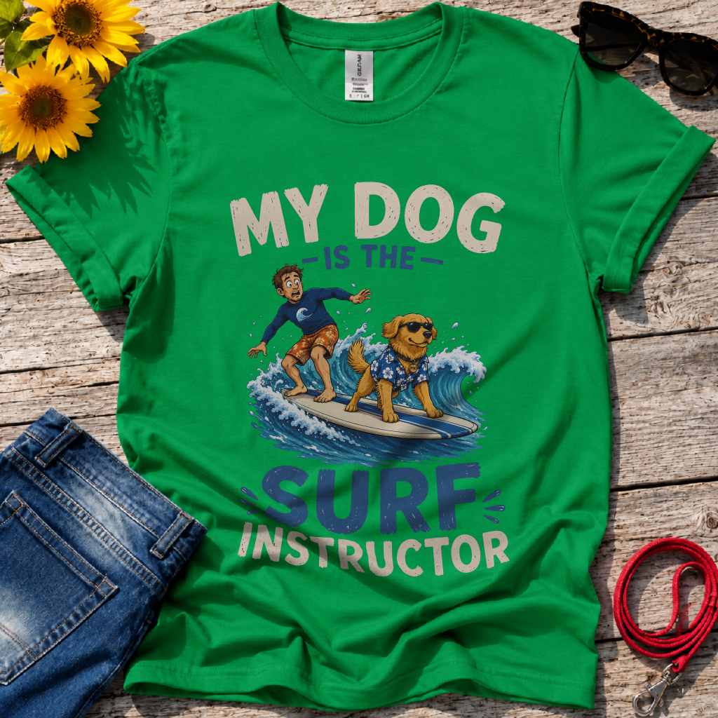 Dog Surf Instructor T-Shirt