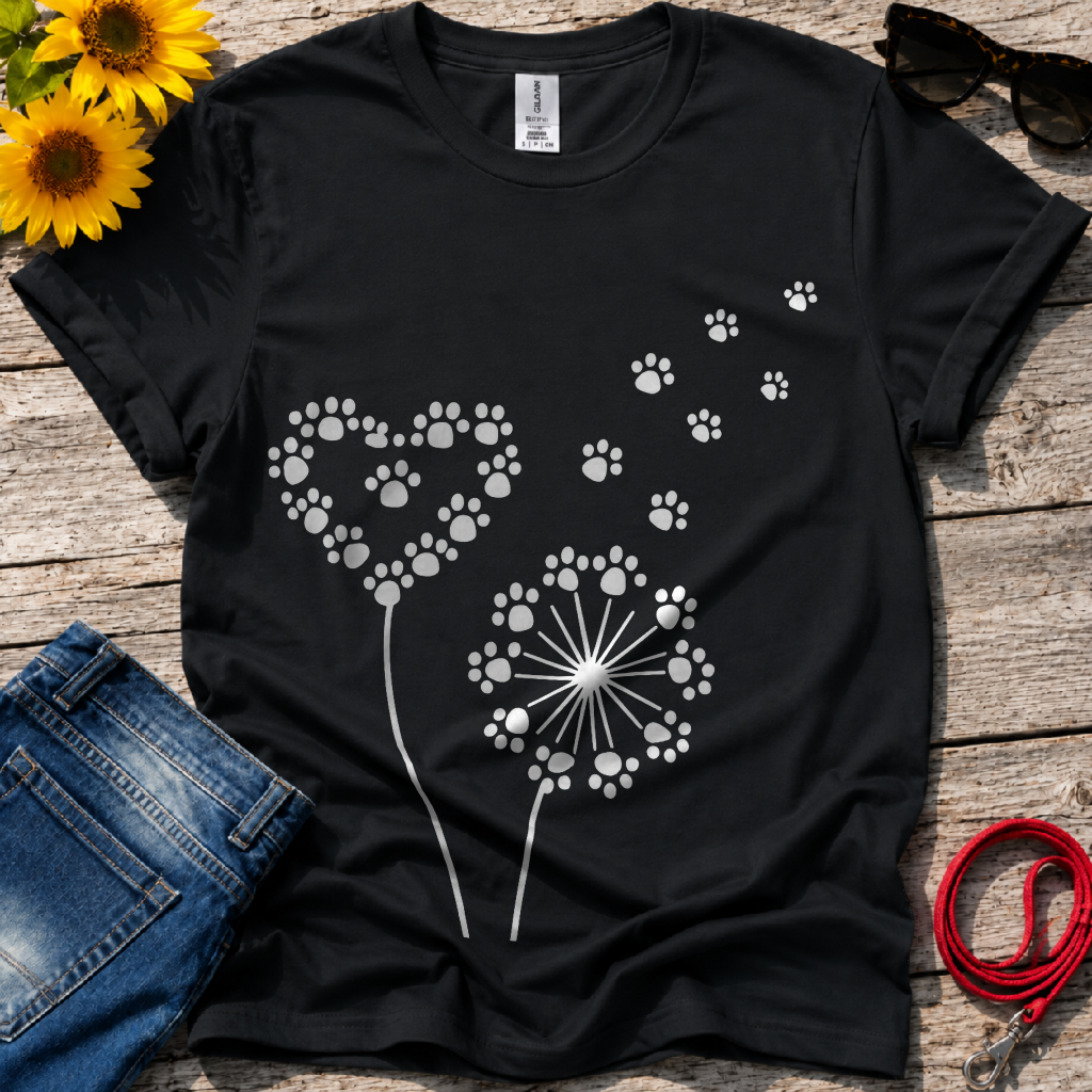 Dandelion Love Paws T-Shirt