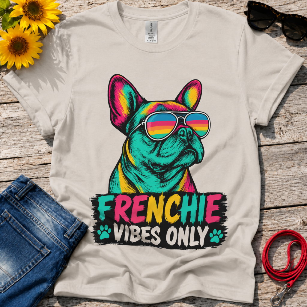 Sunglasses for a Frenchie T-Shirt