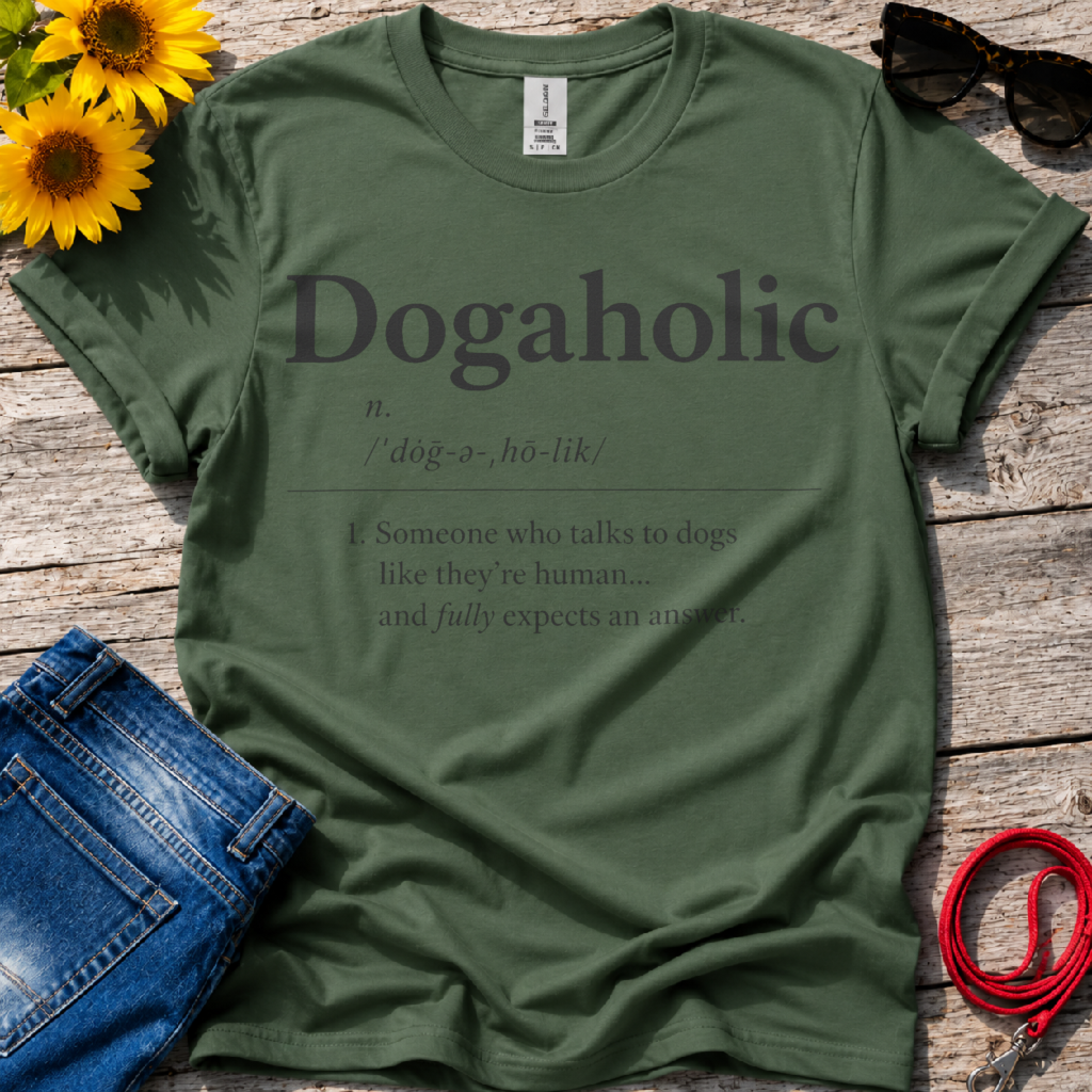 Dogaholic Definition T-Shirt