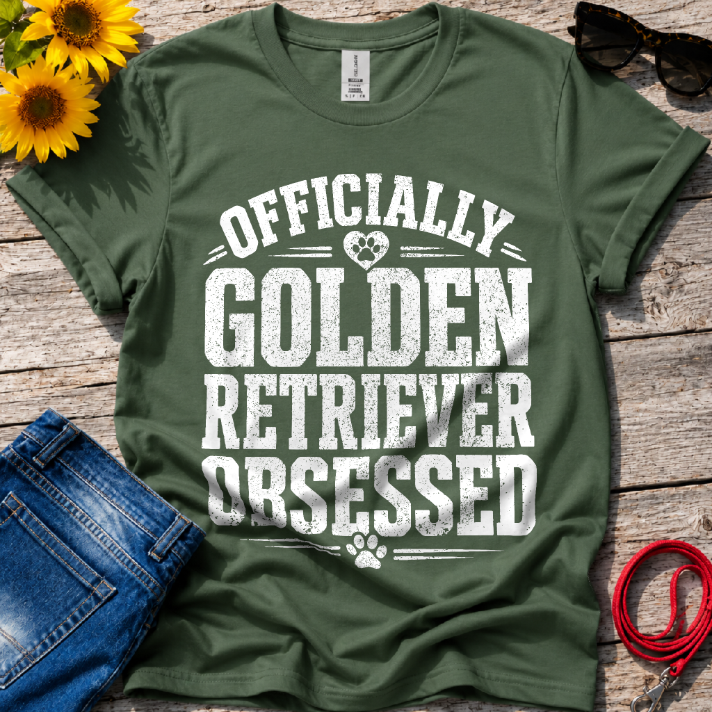 Golden Retriever Obsessed T-Shirt