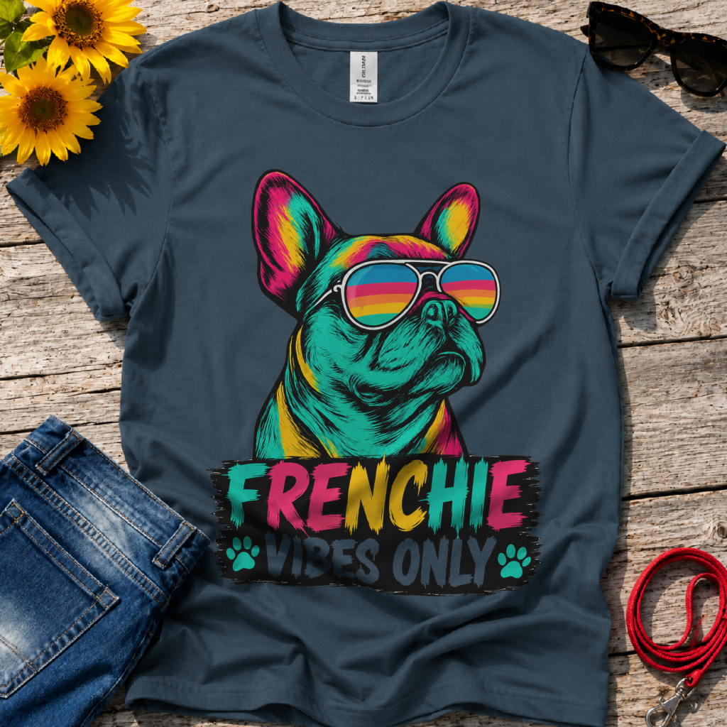 Sunglasses for a Frenchie T-Shirt