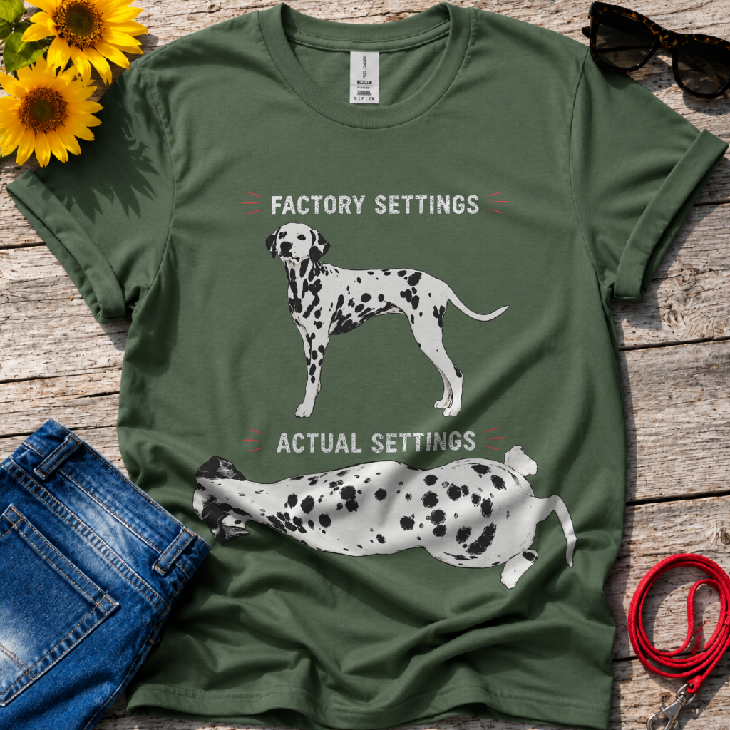 Dalmatian Setting Options T-Shirt