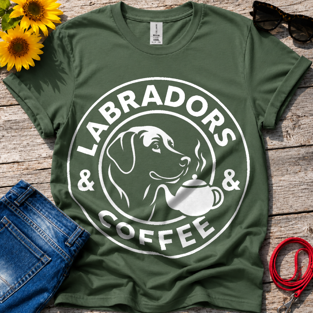 Coffee with a Labrador T-Shirt