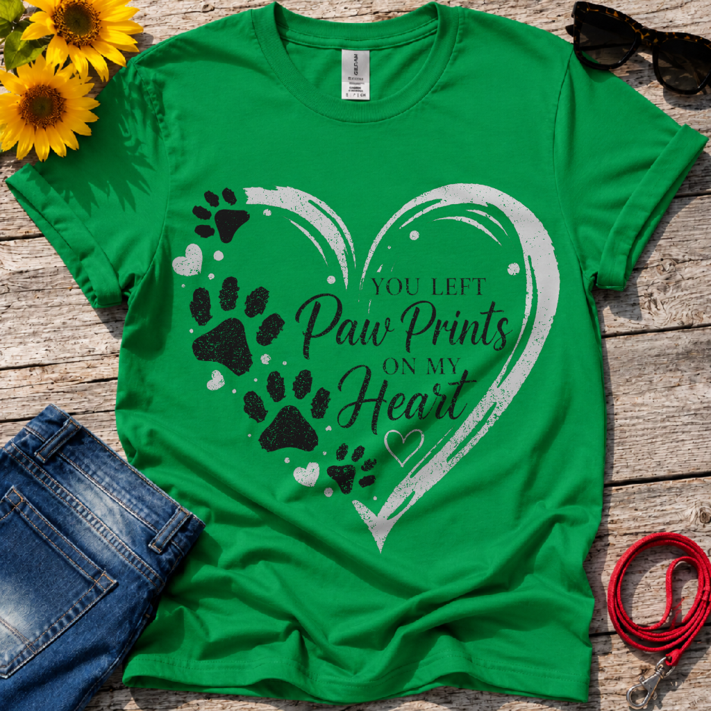Paw Prints on My Heart T-Shirt