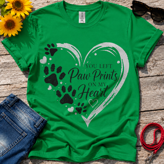 Paw Prints on My Heart T-Shirt
