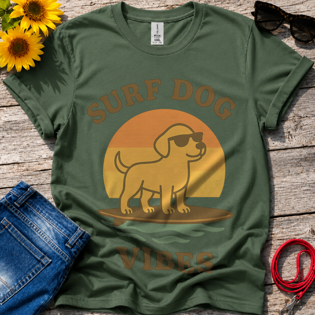 Surf Dog Vibes T-Shirt