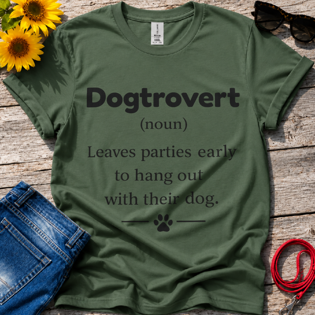 Dogtrovert Definition T-Shirt